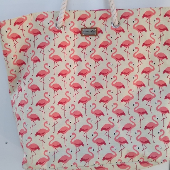 caribbean joe flamingo beach bag